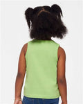 Rabbit Skins 3323 Toddler Fine Jersey Tank - Key Lime - model back