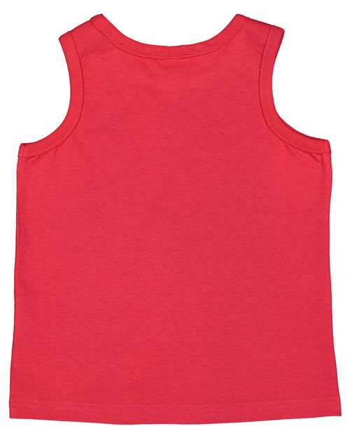 Rabbit Skins 3323 Toddler Fine Jersey Tank - Red - back