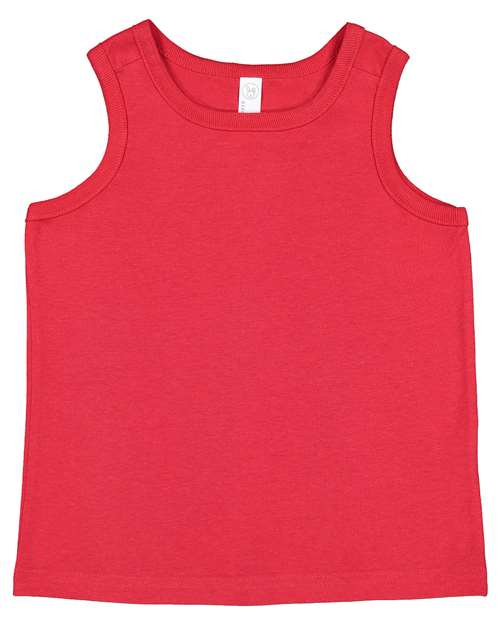 Rabbit Skins 3323 Toddler Fine Jersey Tank - Red - front