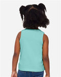 Rabbit Skins 3323 Toddler Fine Jersey Tank - Saltwater - model back