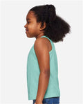 Rabbit Skins 3323 Toddler Fine Jersey Tank - Saltwater - model side
