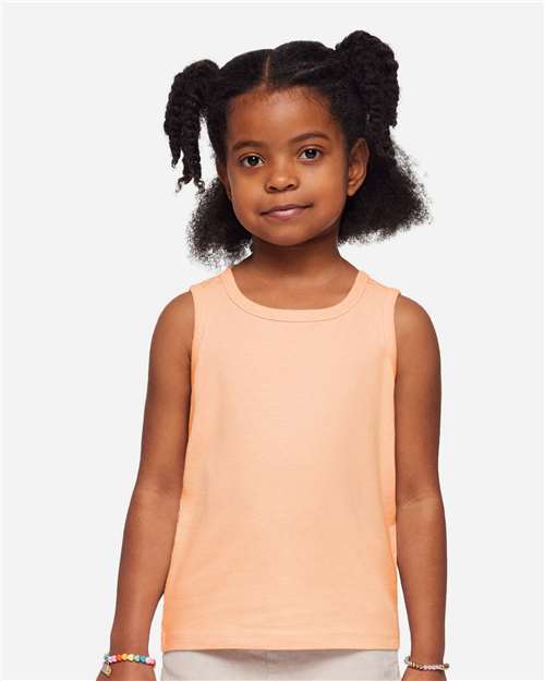 Rabbit Skins 3323 Toddler Fine Jersey Tank - Sunset - model front