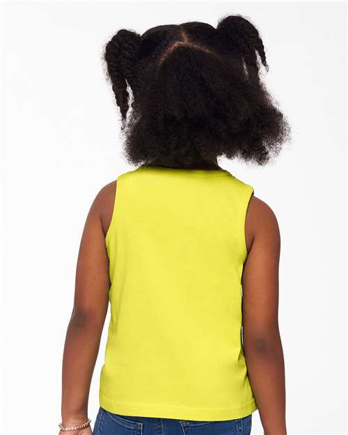 Rabbit Skins 3323 Toddler Fine Jersey Tank - Yellow - model back