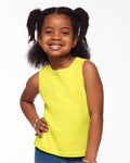 Rabbit Skins 3323 Toddler Fine Jersey Tank - Yellow - model front