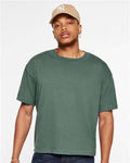 LAT 3520 Unisex Boxy Jersey Tee - Basil - model front