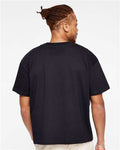 LAT 3520 Unisex Boxy Jersey Tee - Black - model back