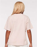LAT 3520 Unisex Boxy Jersey Tee - Blush - model back