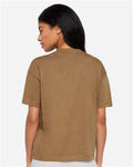 LAT 3520 Unisex Boxy Jersey Tee - Coyote Brown - model back