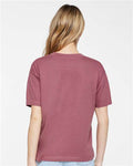 LAT 3520 Unisex Boxy Jersey Tee - Rouge - model back