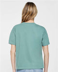 LAT 3520 Unisex Boxy Jersey Tee - Saltwater - model back