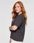 LAT 3520 Unisex Boxy Jersey Tee - Slate - model side