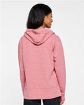 LAT 3536 Women's Vintage Wash Hoodie Sweatshirt - Weathered Mauvelous - model back