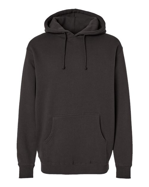 Independent Trading Co. IND4000 Heavyweight Hooded Sweatshirt - Asphalt - flat front