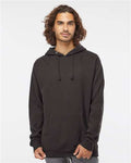 Independent Trading Co. IND4000 Heavyweight Hooded Sweatshirt - Asphalt - model front
