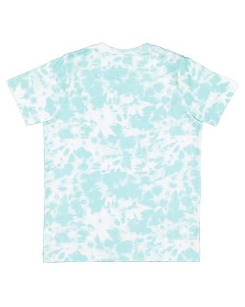 LAT 6101 Youth Fine Jersey Tee - Island Tie Dye - back