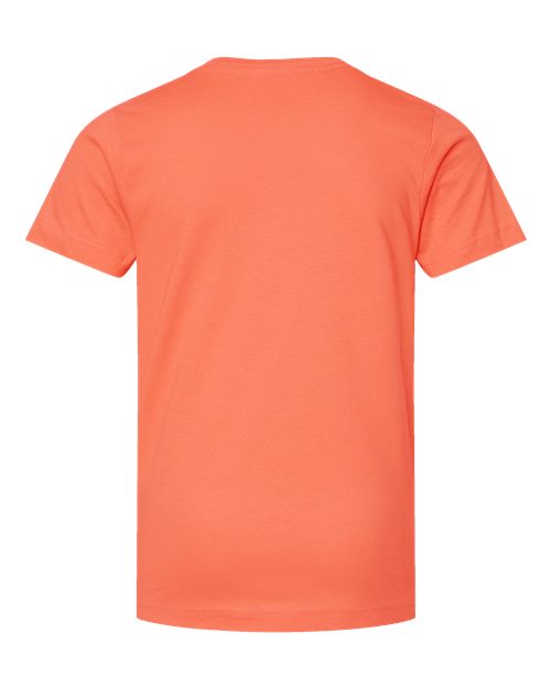 LAT 6101 Youth Fine Jersey Tee - Papaya - back
