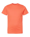 LAT 6101 Youth Fine Jersey Tee - Papaya - front