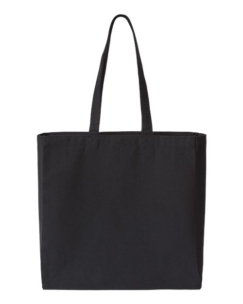 Liberty Bags 8503R Isabella Midweight Recycled Canvas Tote - Recycled Black - front