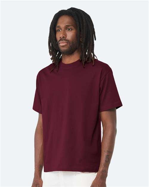 Bella + Canvas 3010 6 oz. Heavyweight Tee - Maroon - model side