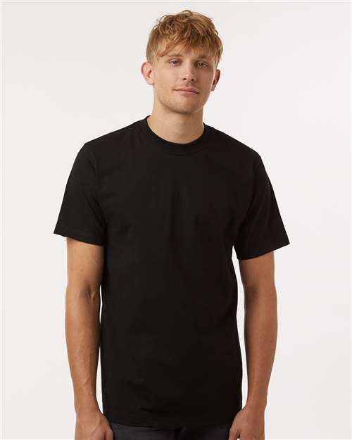 Tultex 299 Unisex Heavyweight Street T-Shirt - Black - model front