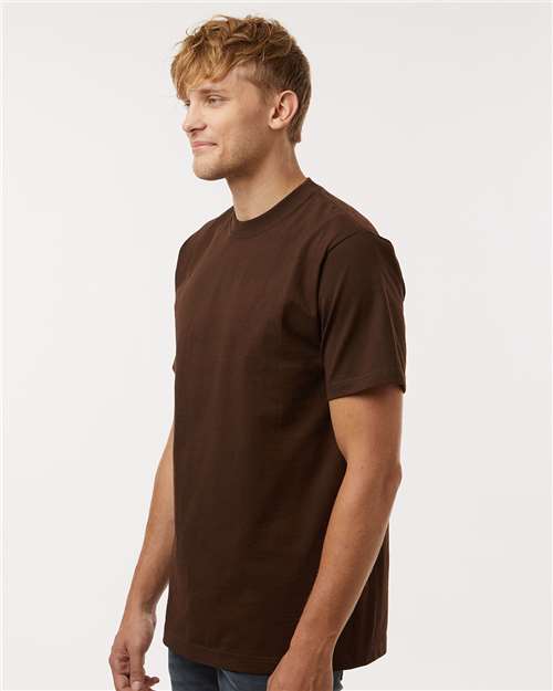 Tultex 299 Unisex Heavyweight Street T-Shirt - Brown - model side