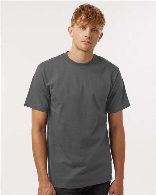 Tultex 299 Unisex Heavyweight Street T-Shirt - Charcoal - model front