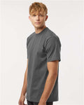 Tultex 299 Unisex Heavyweight Street T-Shirt - Charcoal - model side