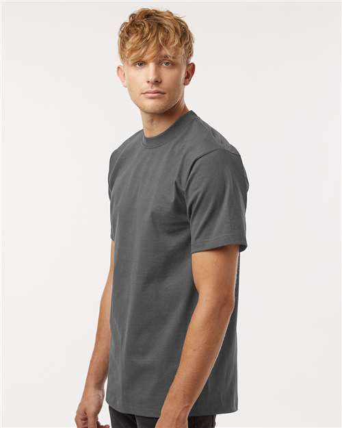 Tultex 299 Unisex Heavyweight Street T-Shirt - Charcoal - model side