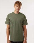 Tultex 299 Unisex Heavyweight Street T-Shirt - Military Green - model front