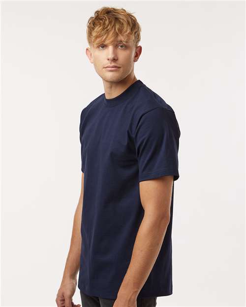Tultex 299 Unisex Heavyweight Street T-Shirt - Navy - model side