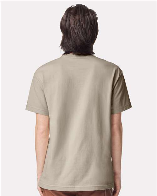 American Apparel 9001 Unisex Super Heavyweight Tee - Bone - model back