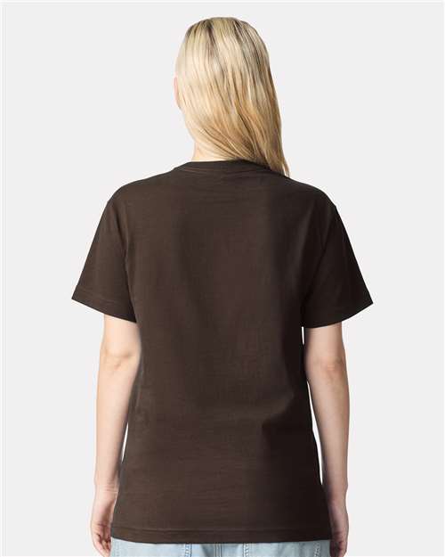 American Apparel 9001 Unisex Super Heavyweight Tee - Brown - model back