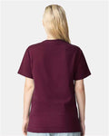American Apparel 9001 Unisex Super Heavyweight Tee - Burgundy - model back