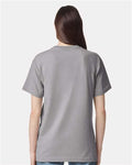 American Apparel 9001 Unisex Super Heavyweight Tee - Gravel - model back