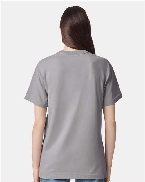 American Apparel 9001 Unisex Super Heavyweight Tee - Gravel - model back