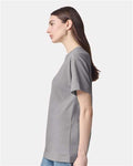 American Apparel 9001 Unisex Super Heavyweight Tee - Gravel - model side