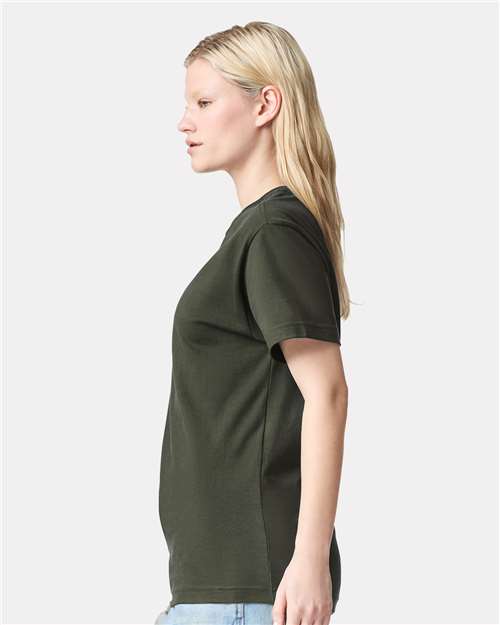 American Apparel 9001 Unisex Super Heavyweight Tee - Lieutenant - model side