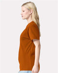 American Apparel 9001 Unisex Super Heavyweight Tee - Rust - model side