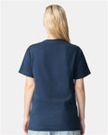American Apparel 9001 Unisex Super Heavyweight Tee - Sea Blue - model back