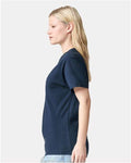 American Apparel 9001 Unisex Super Heavyweight Tee - Sea Blue - model side