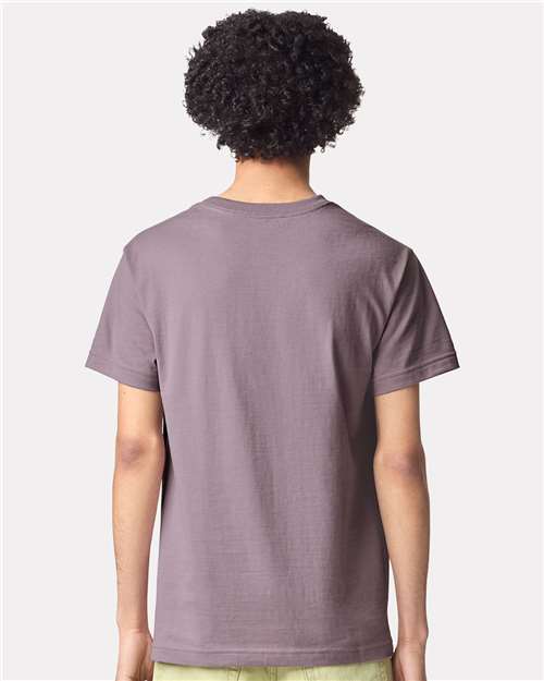 American Apparel 9001 Unisex Super Heavyweight Tee - Smokey Violet - model back