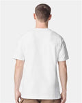 American Apparel 9001 Unisex Super Heavyweight Tee - White - model back