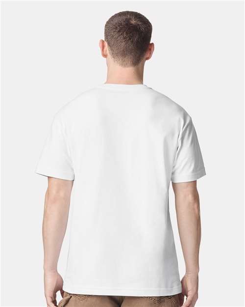 American Apparel 9001 Unisex Super Heavyweight Tee - White - model back