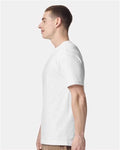 American Apparel 9001 Unisex Super Heavyweight Tee - White - model side