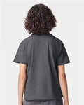 American Apparel 2001Y Youth Fine Jersey Tee - Asphalt - model back