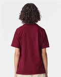 American Apparel 2001Y Youth Fine Jersey Tee - Cranberry - model back