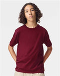 American Apparel 2001Y Youth Fine Jersey Tee - Cranberry - model front