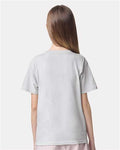 American Apparel 2001Y Youth Fine Jersey Tee - New Silver - model back