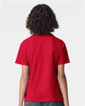 American Apparel 2001Y Youth Fine Jersey Tee - Red - model back