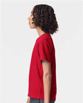 American Apparel 2001Y Youth Fine Jersey Tee - Red - model side